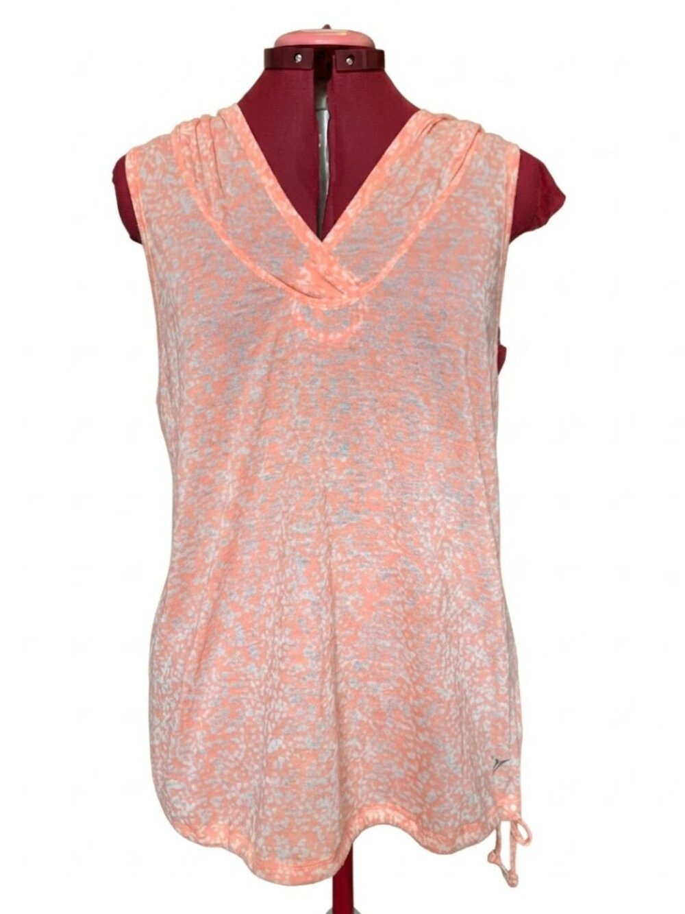 Active by Old Navy | Lightweight Coral Sleeveless Hooded Tank Top - Large